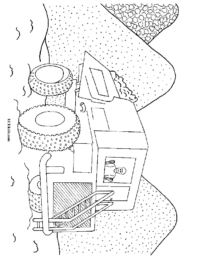 Giant Dump Truck Coloring Page