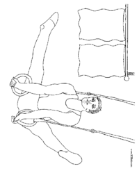 Male Gymnist Coloring Page