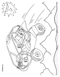 Off Road Fun Coloring Page