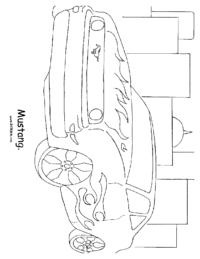 Mustang Coloring Sheet